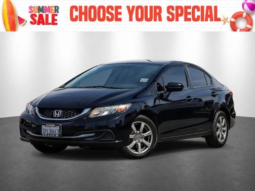 Black 2015 Honda Civic LX