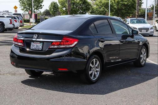 Black 2015 Honda Civic LX