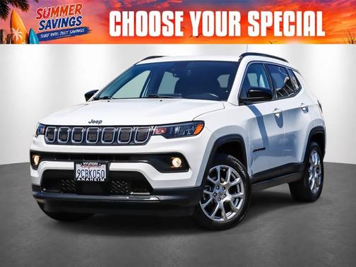 Bright White Clearcoat 2022 Jeep Compass Latitude Lux