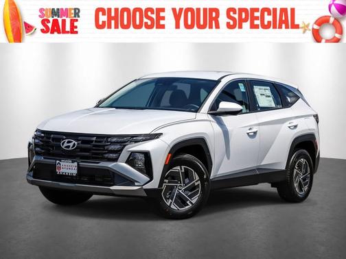 Creamy White Pearl 2026 Hyundai TUCSON Hybrid Blue SE
