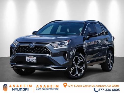 Magnetic Gray Metallic w/Midnight Black Roof 2021 Toyota RAV4 Prime XSE