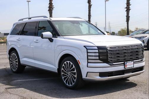 Creamy White Pearl 2026 Hyundai Palisade Hybrid Calligraphy