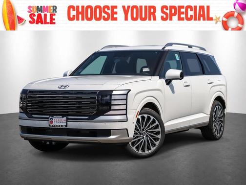 Creamy White Pearl 2026 Hyundai Palisade Hybrid Calligraphy