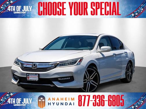 White 2016 Honda Accord Touring