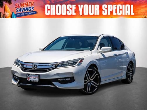 White 2016 Honda Accord Touring