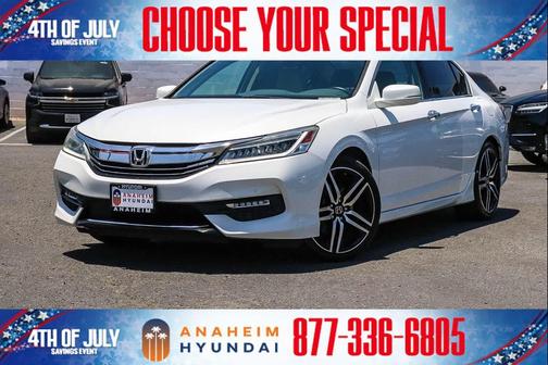 White 2016 Honda Accord Touring