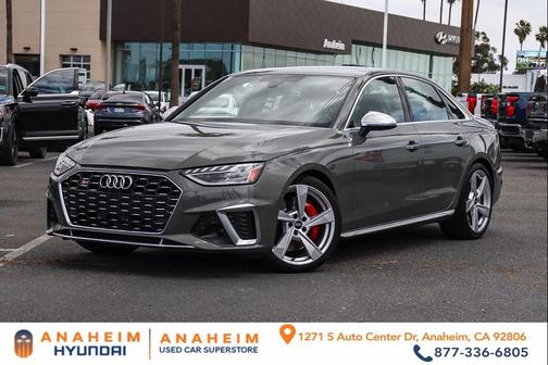 Chronos Gray Metallic 2023 Audi S4 Premium Plus TFSI quattro Tiptronic