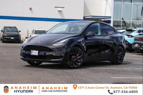 Black 2022 Tesla Model Y Performance Dual Motor All-Wheel Drive