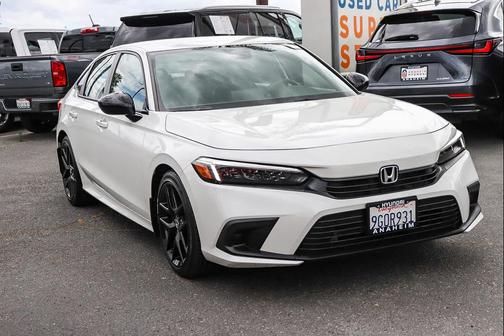 Platinum White Pearl 2023 Honda Civic Sport