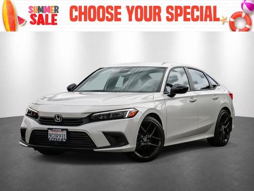 Platinum White Pearl 2023 Honda Civic Sport