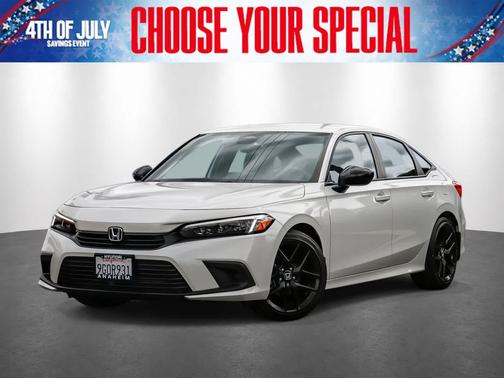 Platinum White Pearl 2023 Honda Civic Sport