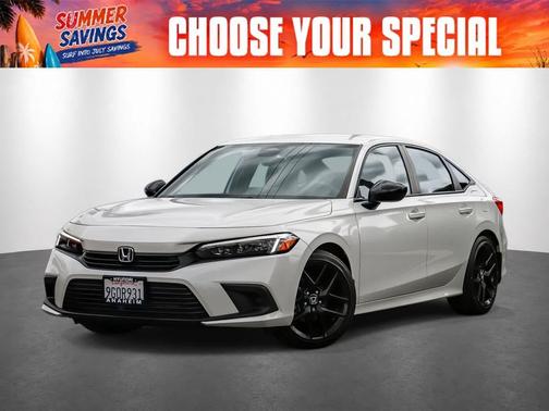 Platinum White Pearl 2023 Honda Civic Sport
