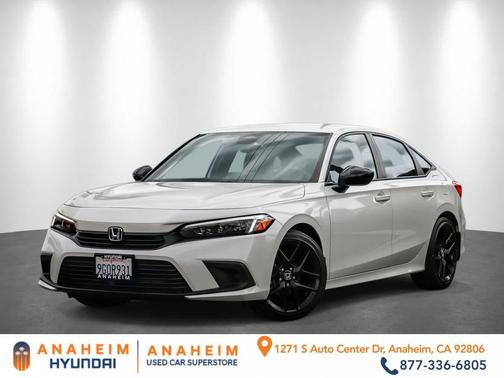 Platinum White Pearl 2023 Honda Civic Sport