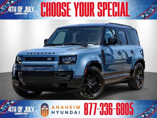 Blue 2025 Land Rover Defender 110 P400 X-Dynamic SE