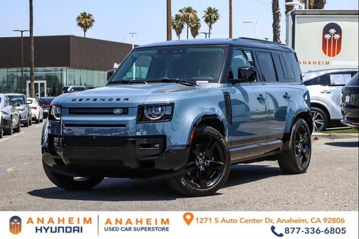 Blue 2025 Land Rover Defender 110 P400 X-Dynamic SE