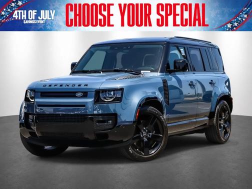 Blue 2025 Land Rover Defender 110 P400 X-Dynamic SE