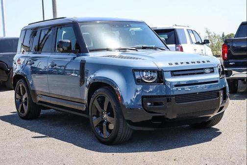 Blue 2025 Land Rover Defender 110 P400 X-Dynamic SE