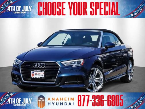 Blue 2018 Audi A3 2.0T Premium