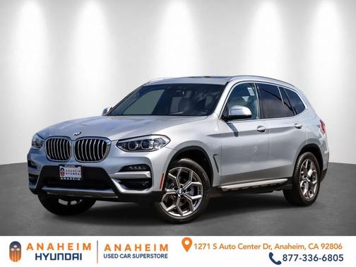 Glacier Silver Metallic 2021 BMW X3 sDrive30i