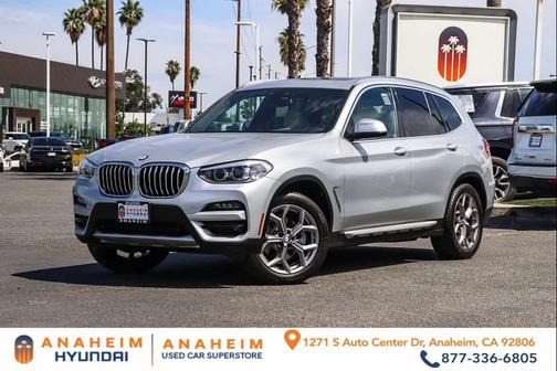 Glacier Silver Metallic 2021 BMW X3 sDrive30i