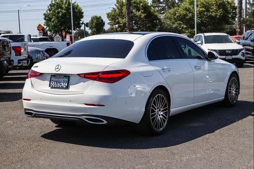 Polar White 2023 Mercedes-Benz C-Class Sedan