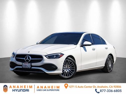 Polar White 2023 Mercedes-Benz C-Class Sedan