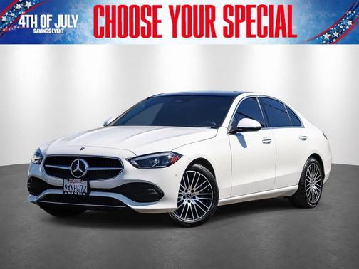 Polar White 2023 Mercedes-Benz C-Class Sedan