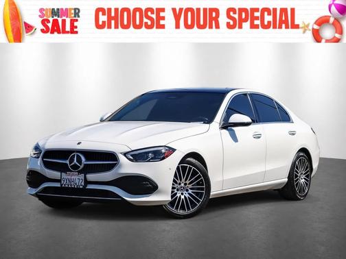 Polar White 2023 Mercedes-Benz C-Class Sedan