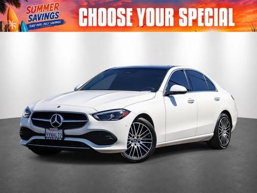 Polar White 2023 Mercedes-Benz C-Class Sedan