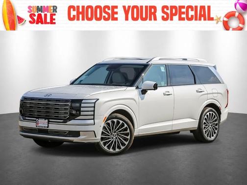 Creamy White Pearl 2026 Hyundai Palisade Hybrid Calligraphy