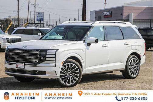 Creamy White Pearl 2026 Hyundai Palisade Hybrid Calligraphy