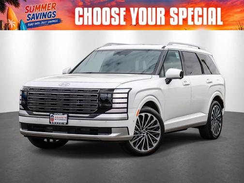 Creamy White Pearl 2026 Hyundai Palisade Hybrid Calligraphy