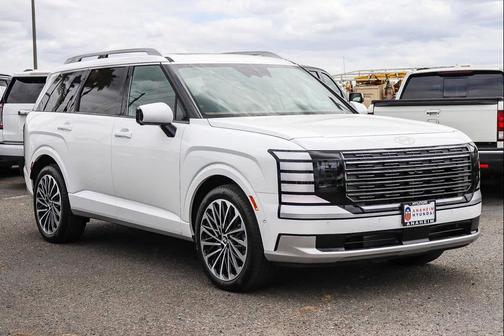 Creamy White Pearl 2026 Hyundai Palisade Hybrid Calligraphy