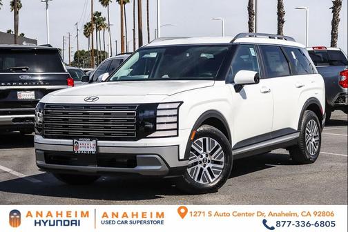 Creamy White Pearl 2026 Hyundai Palisade Hybrid Blue SEL 8P