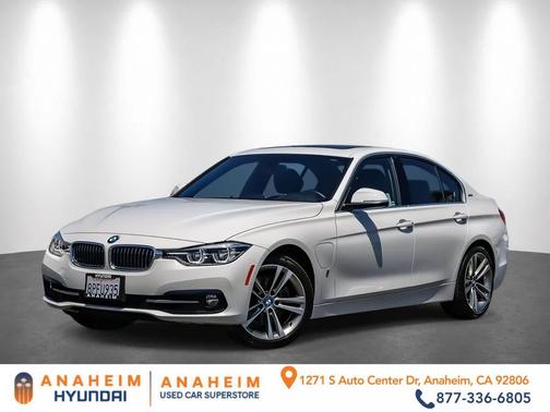 White 2018 BMW 330e iPerformance