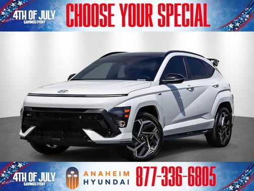 Atlas White 2024 Hyundai KONA N Line