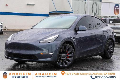 Gray 2020 Tesla Model Y Performance Dual Motor All-Wheel Drive