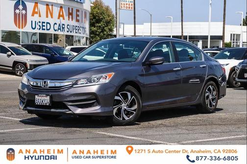 Gray 2017 Honda Accord LX