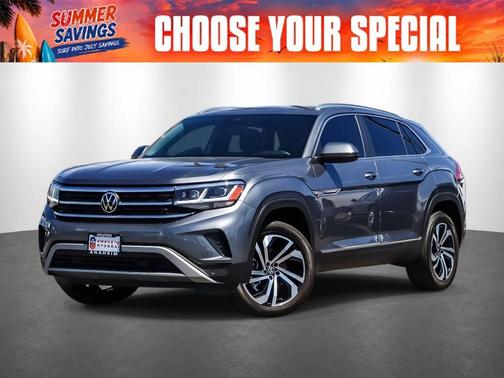 Platinum Gray Metallic 2023 Volkswagen Atlas Cross Sport 3.6L V6 SEL