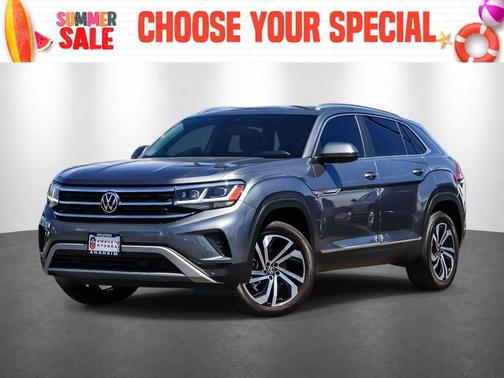 Platinum Gray Metallic 2023 Volkswagen Atlas Cross Sport 3.6L V6 SEL