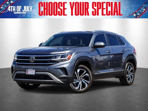 Platinum Gray Metallic 2023 Volkswagen Atlas Cross Sport 3.6L V6 SEL