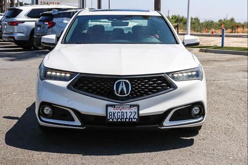 Platinum White Pearl 2019 Acura TLX Technology