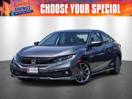Modern Steel Metallic 2019 Honda Civic EX-L