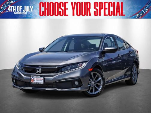 Modern Steel Metallic 2019 Honda Civic EX-L