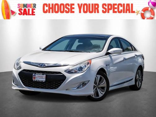 Diamond White Pearl 2015 Hyundai SONATA Hybrid Limited