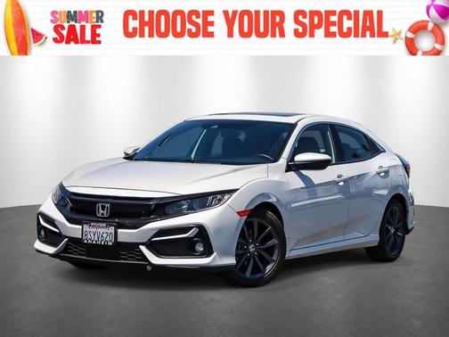 Platinum White Pearl 2020 Honda Civic EX