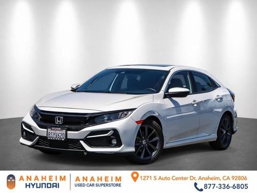 Platinum White Pearl 2020 Honda Civic EX