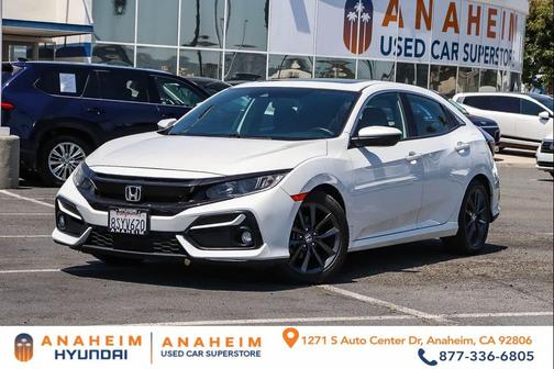 Platinum White Pearl 2020 Honda Civic EX