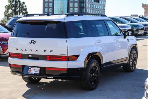 Serenity White 2026 Hyundai SANTA FE HEV Calligraphy