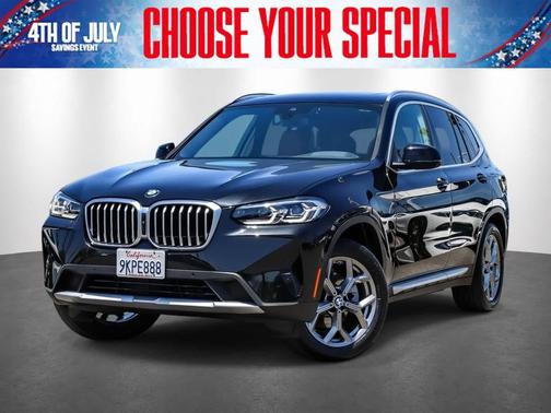 Black Sapphire Metallic 2024 BMW X3 xDrive30i